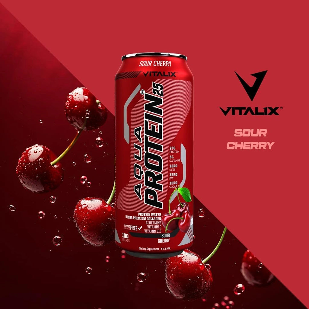 VITALIX Aqua Protein 25 Protein Water - Sour Cherry - photo 6