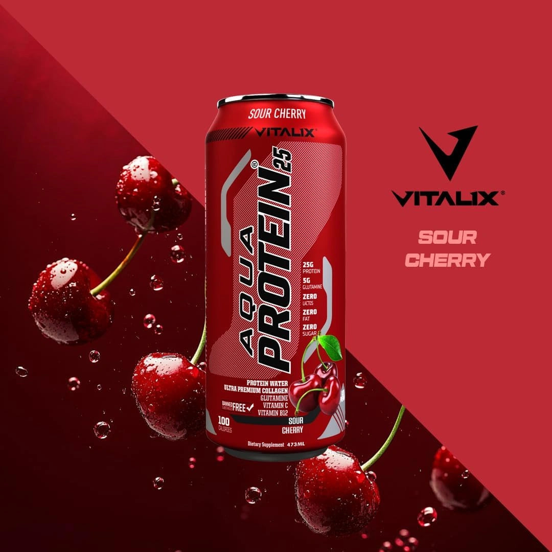 VITALIX Aqua Protein 25 Protein Water - Sour Cherry - photo 6
