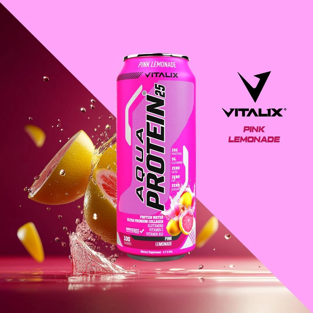 VITALIX Aqua Protein 25 Protein Water - Pink Lemonade - photo 2