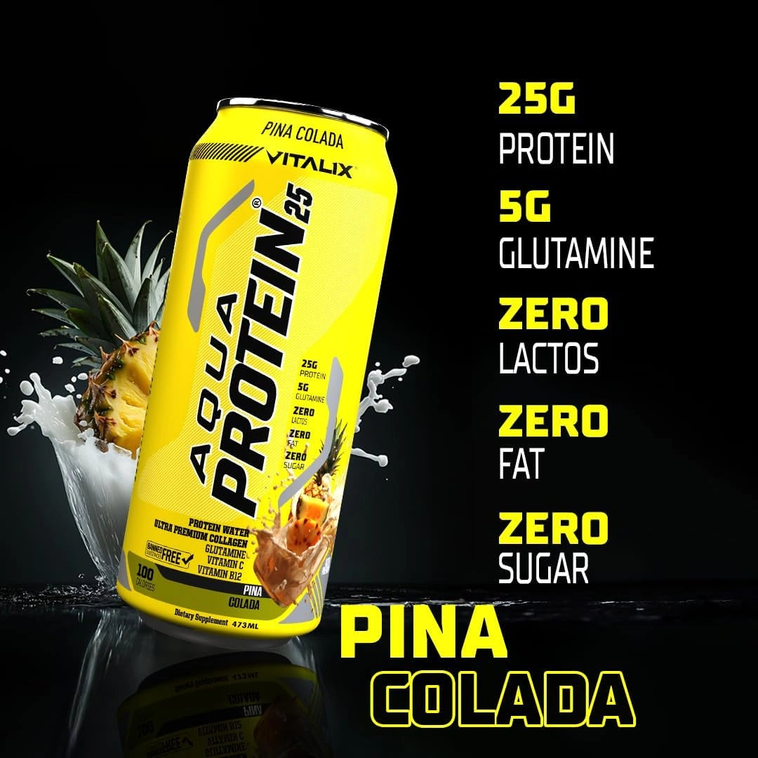 VITALIX Aqua Protein 25 Protein Water - Pina Colada - photo 2