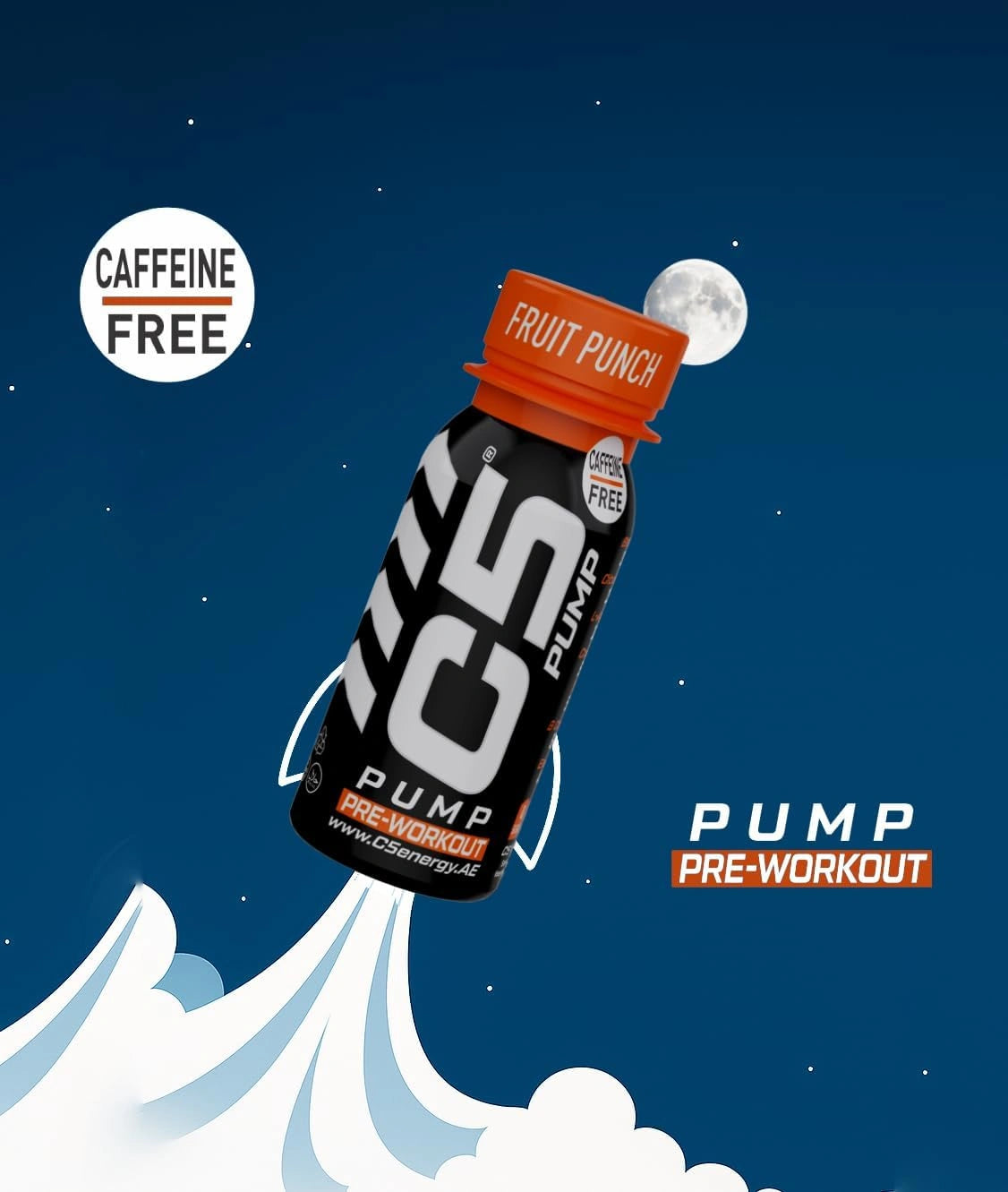 C5 PUMP Shot Pre-Workout, Caffeine-Free (Pack of 12, Fruit Punch) - photo 4