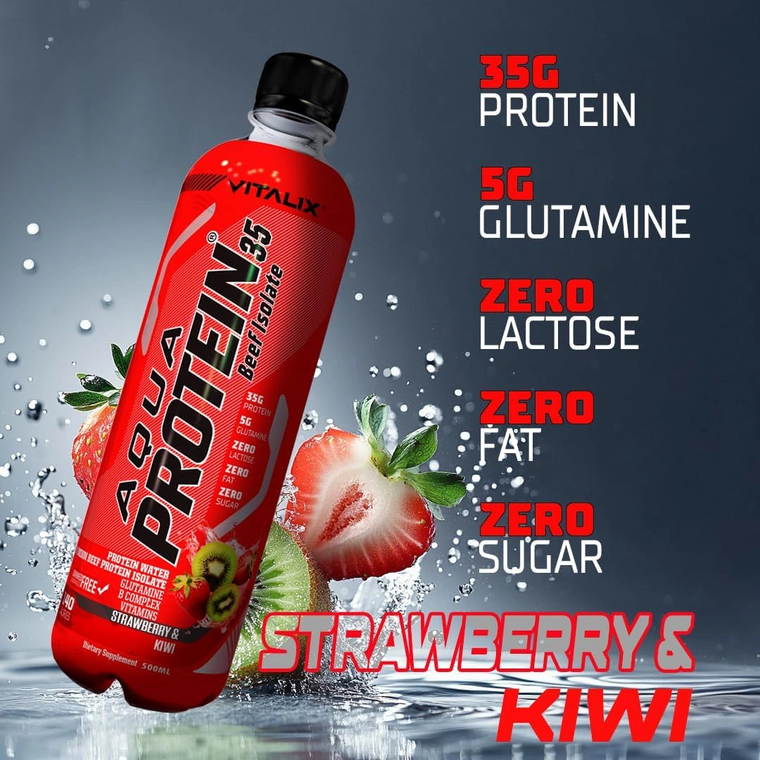Aqua Protein 35 Premium Beef Protein Isolate - Strawberry & Kiwi - photo 4