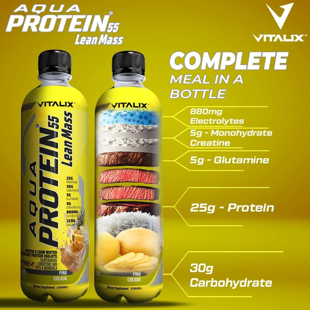 Aqua Protein 55 Lean Mass Post Workout Drink - Pina Colada - photo 3