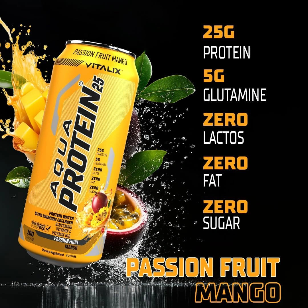 VITALIX Aqua Protein 25 Protein Water - Passion Fruit Mango - photo 3