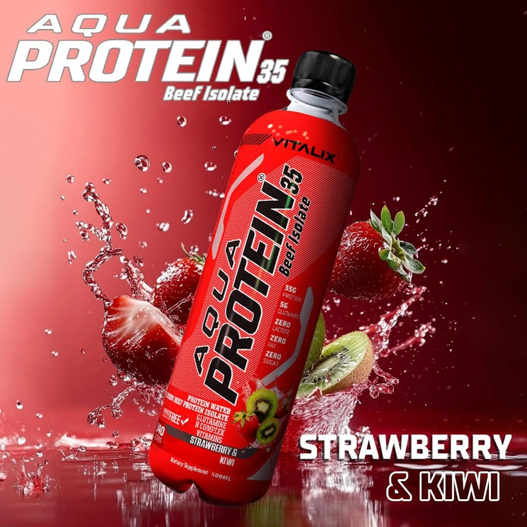 Aqua Protein 35 Premium Beef Protein Isolate - Strawberry & Kiwi - photo 3