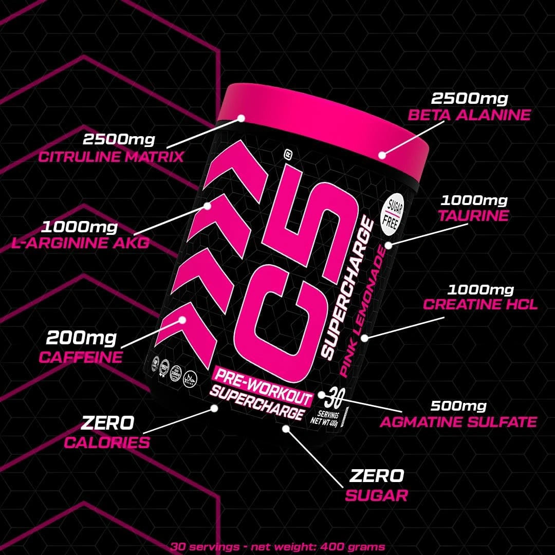 C5 Supercharge Pre Workout Powder Pink Lemonade - photo 5