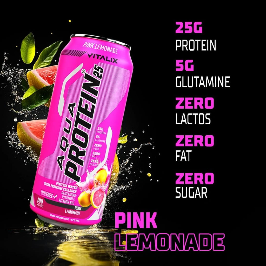 VITALIX Aqua Protein 25 Protein Water - Pink Lemonade - photo 3