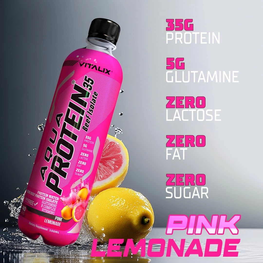 Aqua Protein 35 Premium Beef Protein Isolate - Pink Lemonade - photo 4