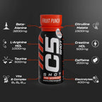C5 SHOT Pre-Workout Drink | 80ml Liquid Shot | 200mg Caffeine - Sour Cherry - photo 5