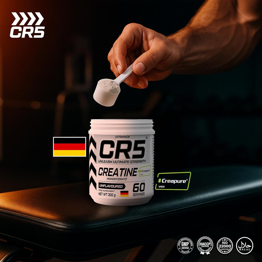 CR5 Creatine Monohydrate Powder – Creapure® Micronized, Unflavoured, 5000mg Per Serving - photo 4