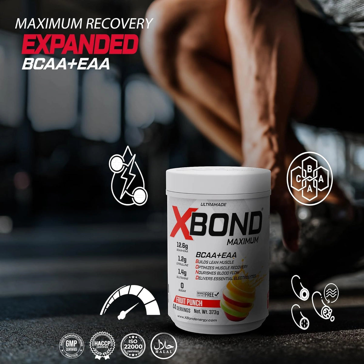 Xbond Powder BCAA + EAA - Fruit Punch - photo 2