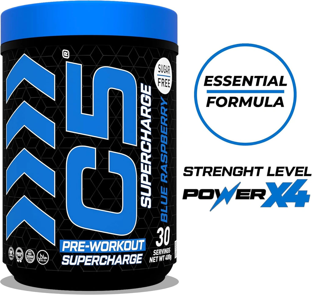 C5 Supercharge Pre Workout Powder Blue Raspberry - photo 2