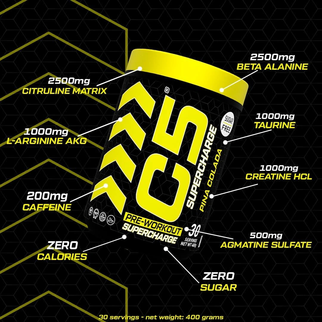C5 Supercharge Pre Workout Powder Pina Colada - photo 4