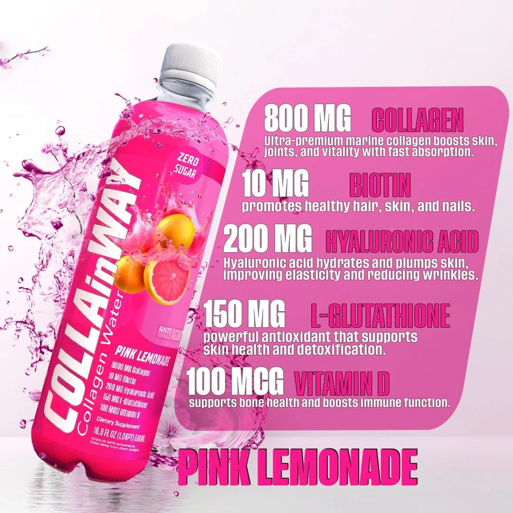Collainway Collagen Drink 8000mg - Pink Lemonade - photo 4