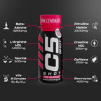 C5 SHOT Pre-Workout Drink | 80ml Liquid Shot | 200mg Caffeine -Pink Lemonade - photo 4