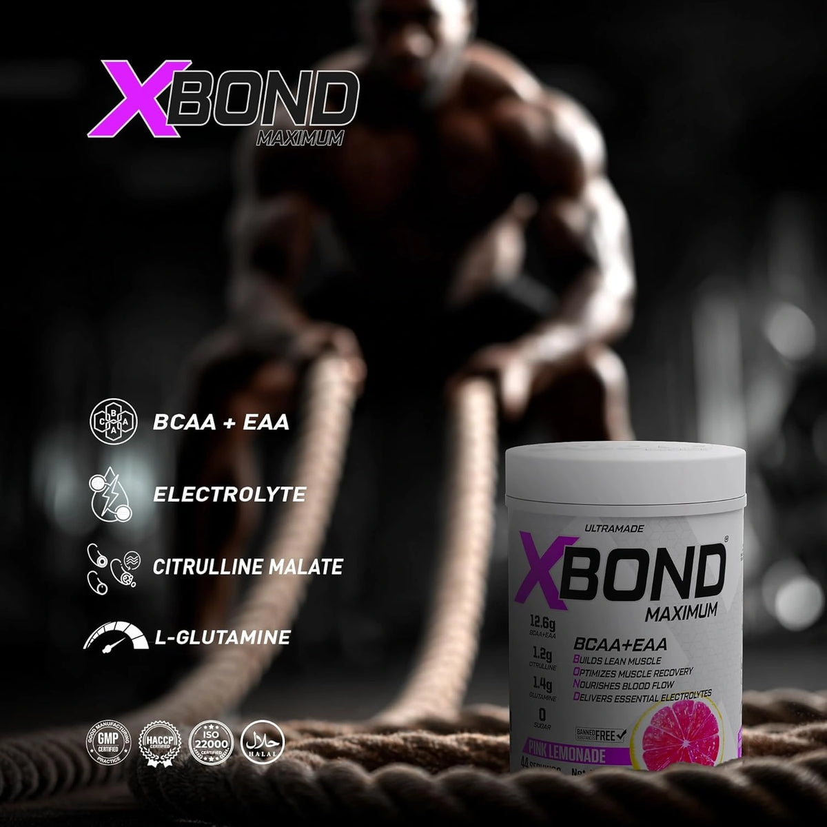 Xbond Powder BCAA + EAA - Pink Lemonade - photo 4