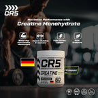 CR5 Creatine Monohydrate Powder – Creapure® Micronized, Unflavoured, 5000mg Per Serving - photo 2