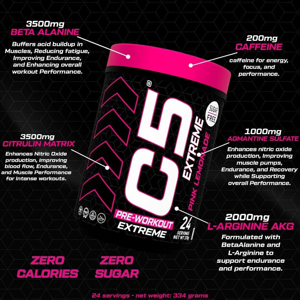 C5 Extreme Pre Workout Powder Pink Lemonade - photo 5