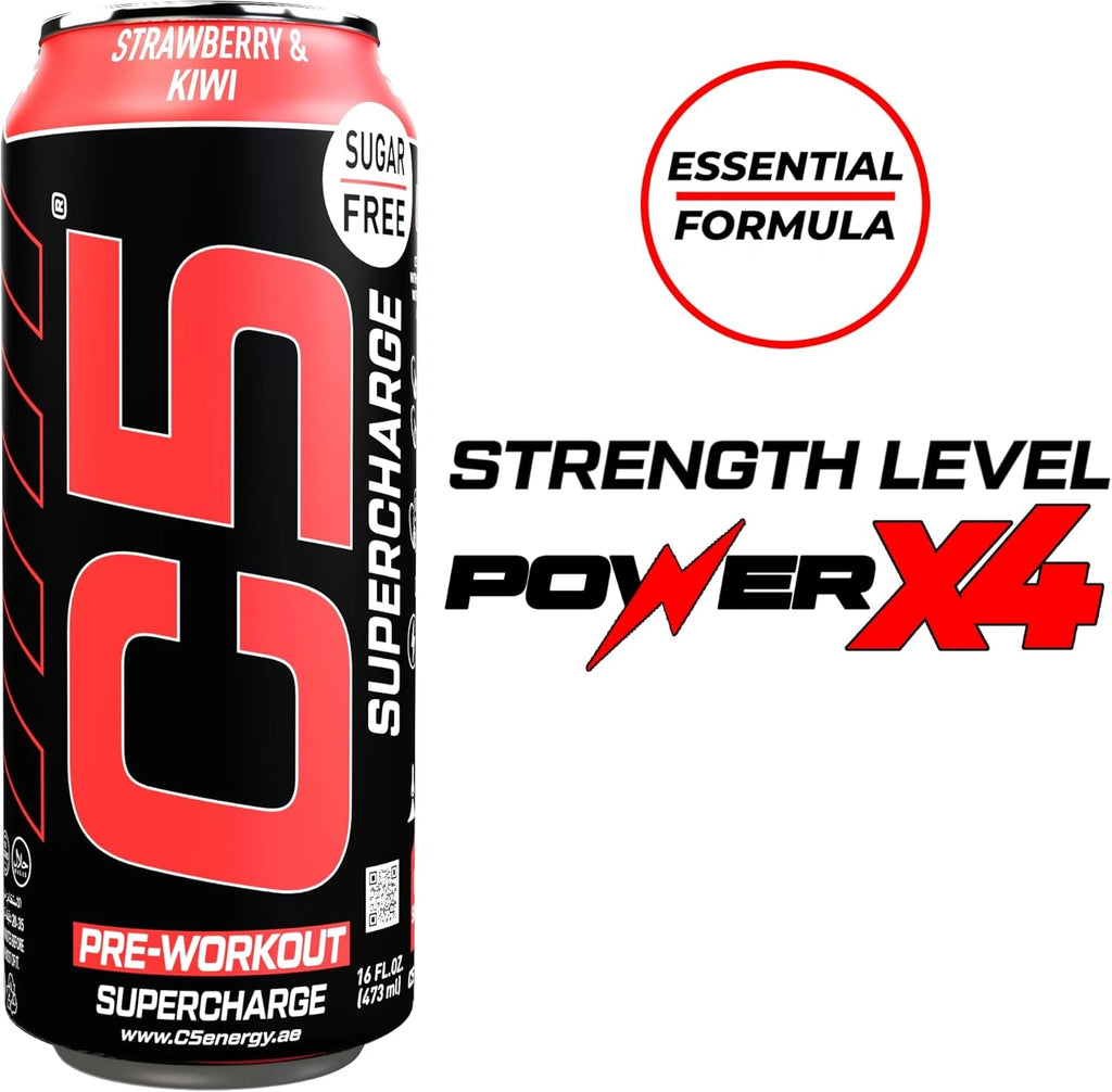 C5 Drink Supercharge Strawberry & Kiwi Pre Workout - photo 3