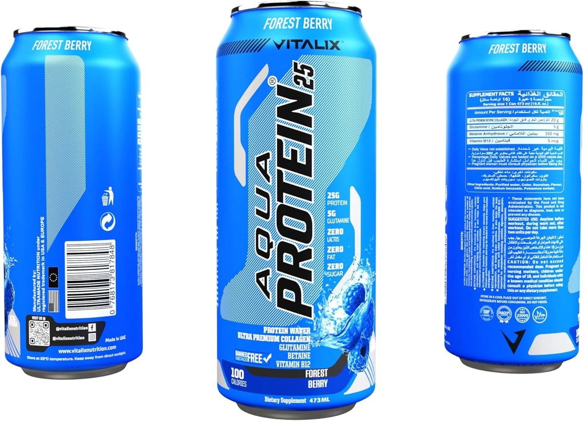 VITALIX Aqua Protein 25 Protein Water - Forrest Berry - photo 3