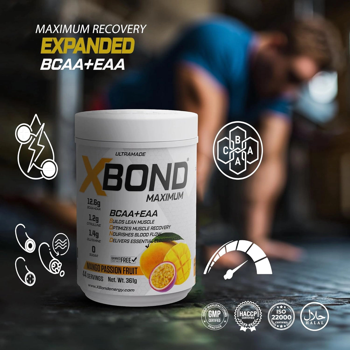 Xbond Powder BCAA + EAA - Mango Passion Fruit - photo 2