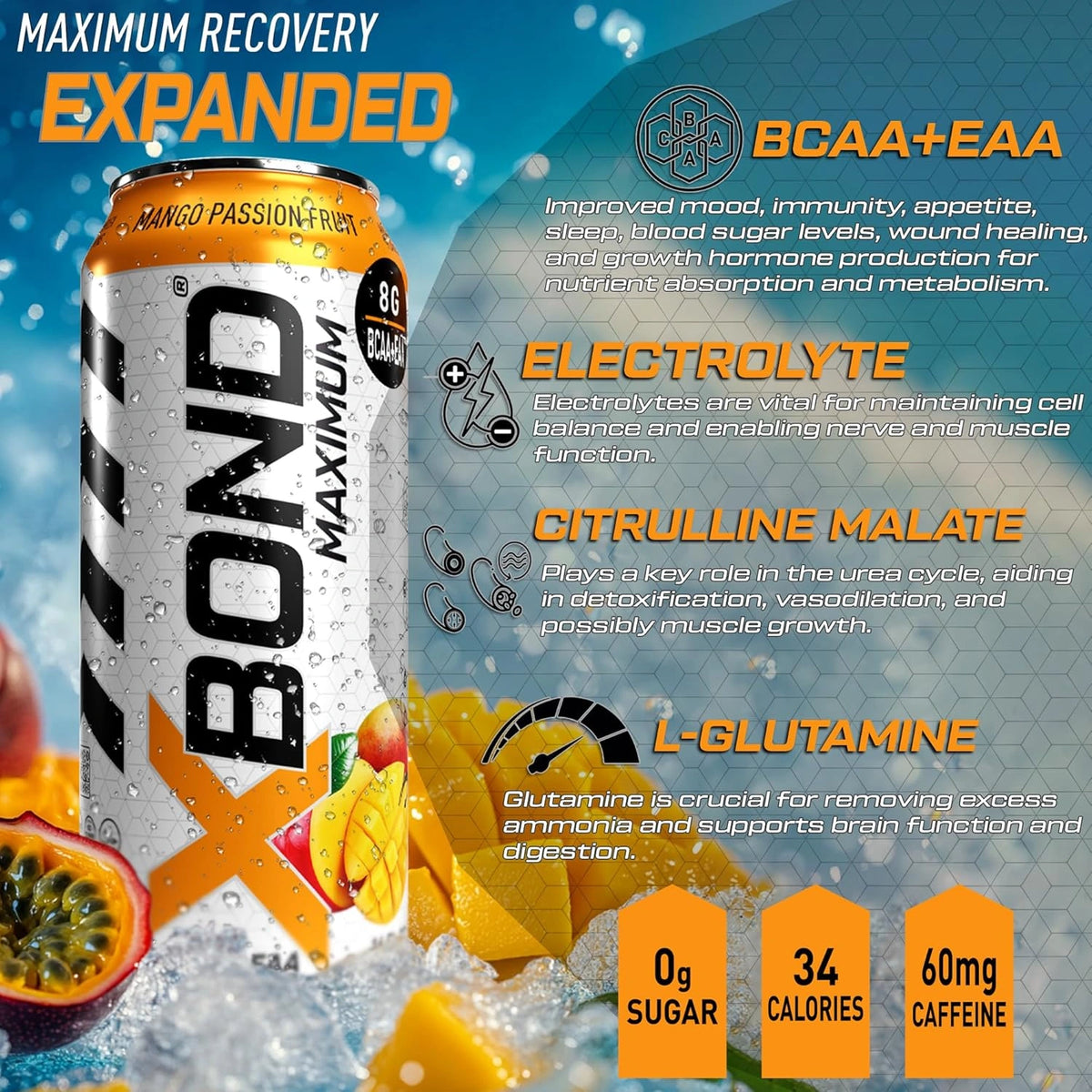 XBOND Drink BCAA+EAA Mango Passion Fruit - photo 7