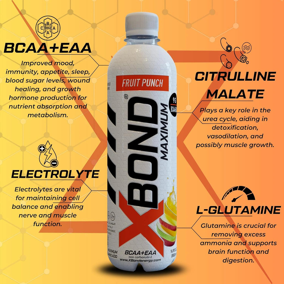 XBOND Drink Non Carbonated BCAA+EAA Fruit Punch - photo 10