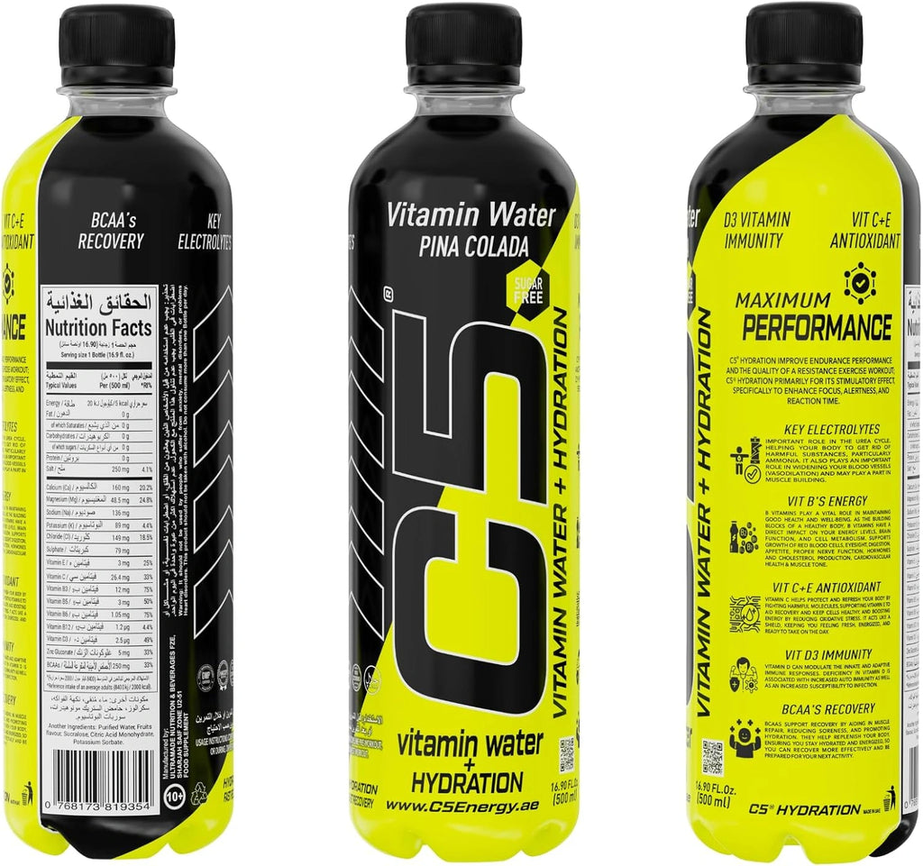 C5 Hydration Pina Colada Electrolytes Vitamin Water- Zero Sugar - photo 2