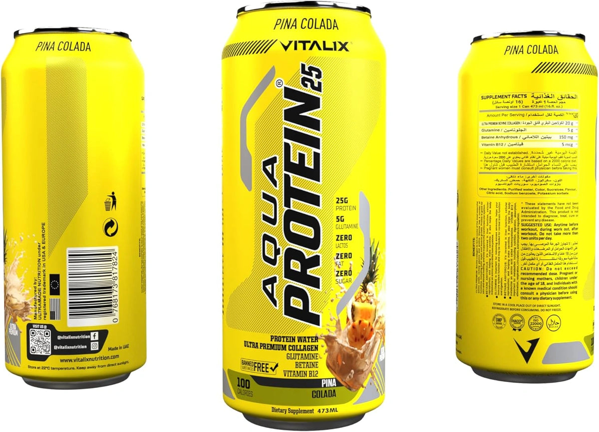 VITALIX Aqua Protein 25 Protein Water - Pina Colada - photo 4