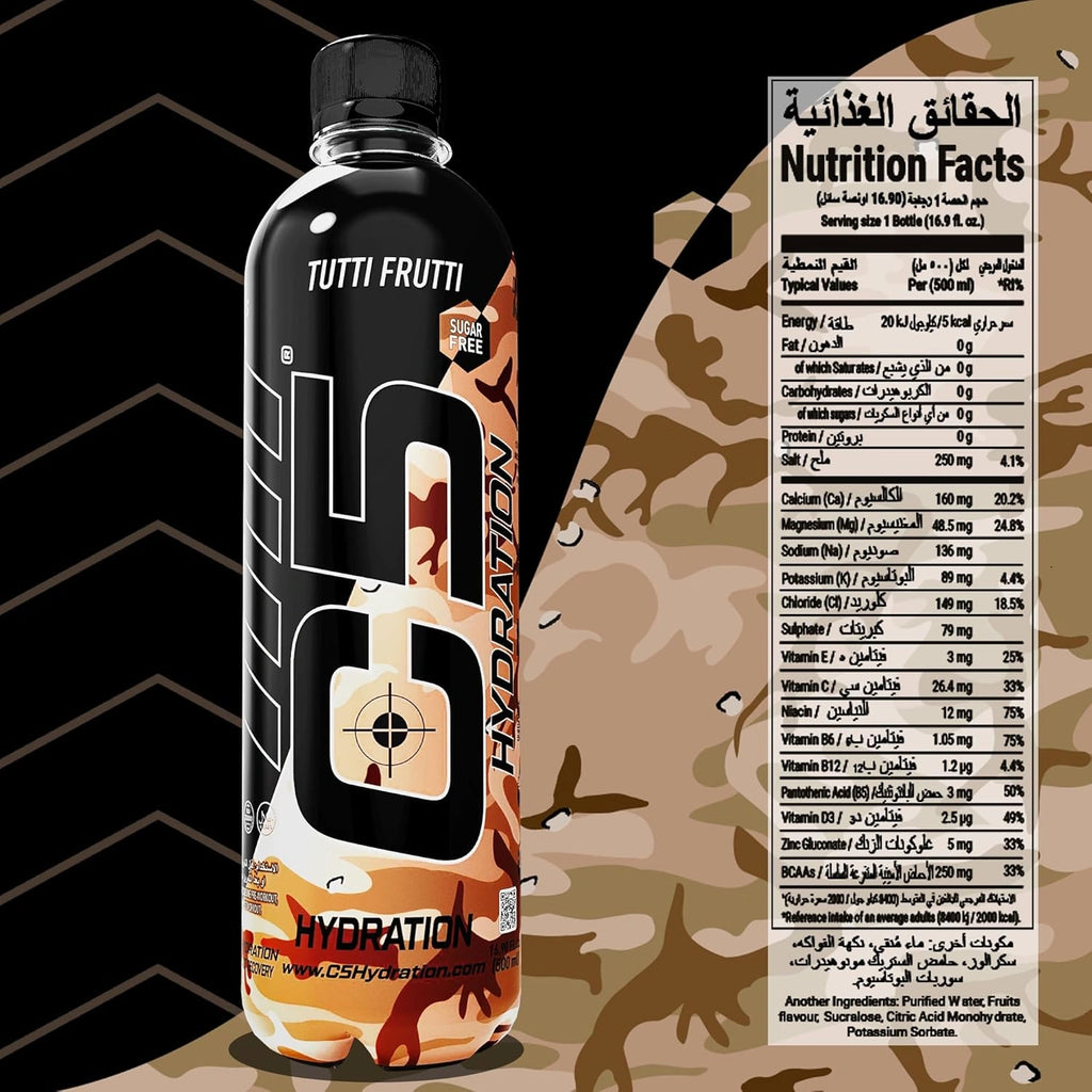 C5 Hydration Tutti Fruity Electrolytes Vitamin Water - Zero Sugar - photo 4