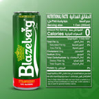 Blazeberg Strawberry Malt Flavour Drink, 0.0% Alcohol, Banned Substance Free, 355ml, Pack - photo 3
