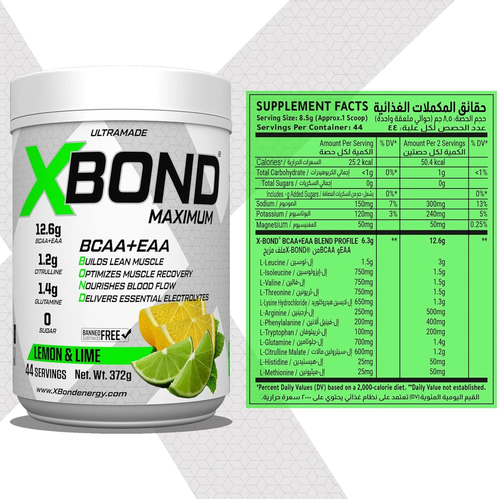 Xbond Powder BCAA + EAA - Lemon & Lime - photo 4