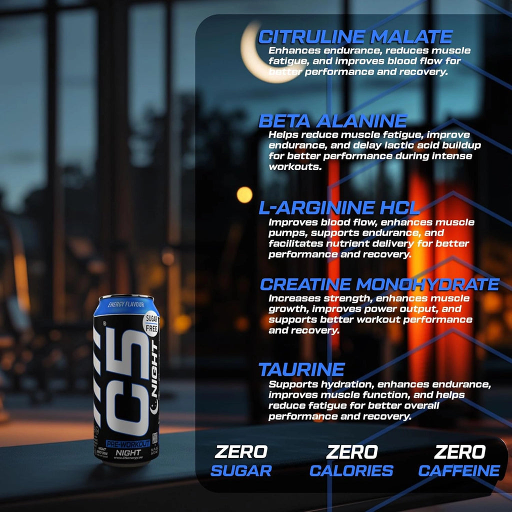 C5 Drink Night energy Flavour, Pre Workout drink - photo 9
