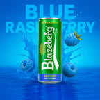 Blazeberg Raspberry Malt Flavour Drink, 0.0% Alcohol, Banned Substance Free, 355ml, Pack - photo 3