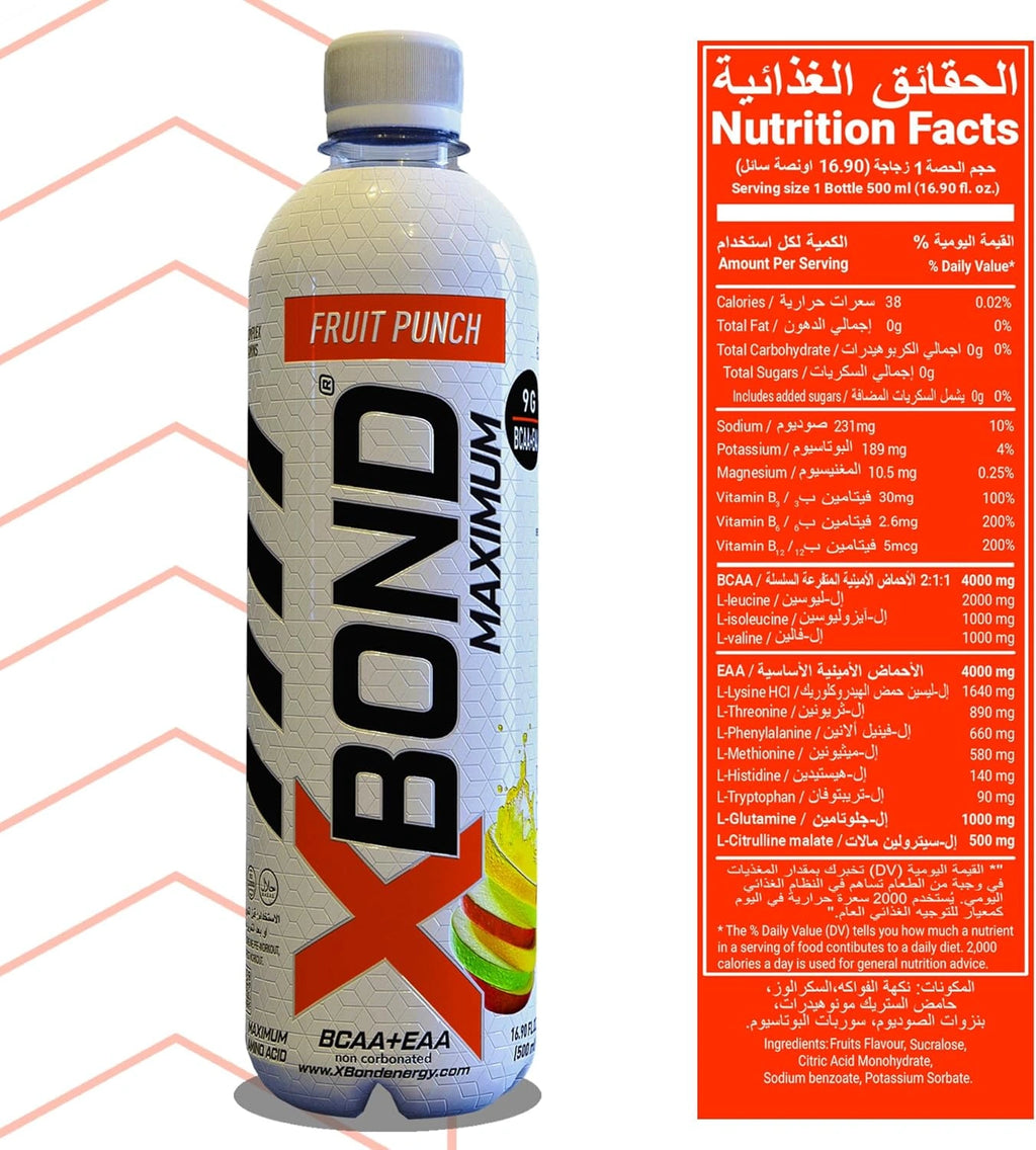 XBOND Drink Non Carbonated BCAA+EAA Fruit Punch - photo 3