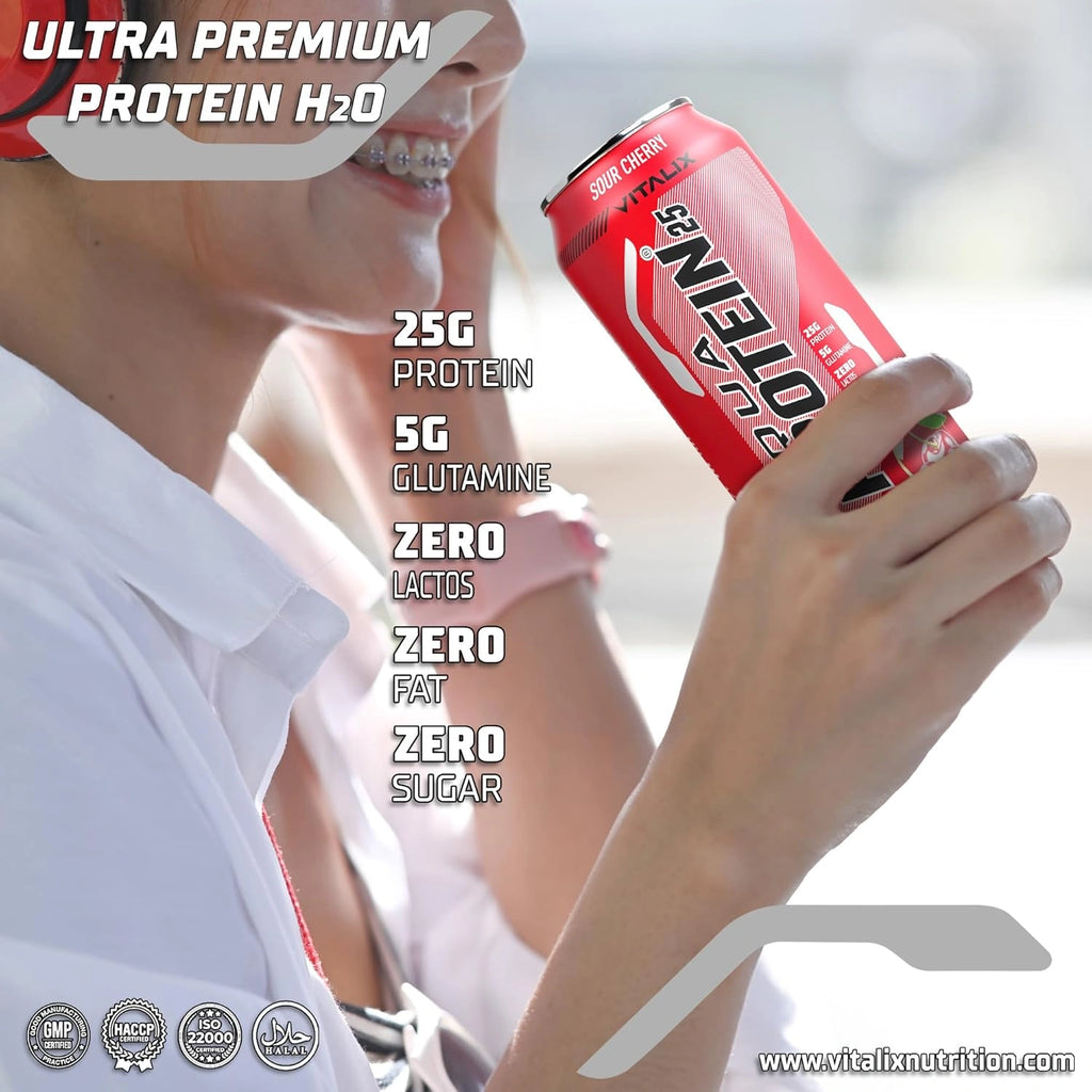 VITALIX Aqua Protein 25 Protein Water - Sour Cherry - photo 4