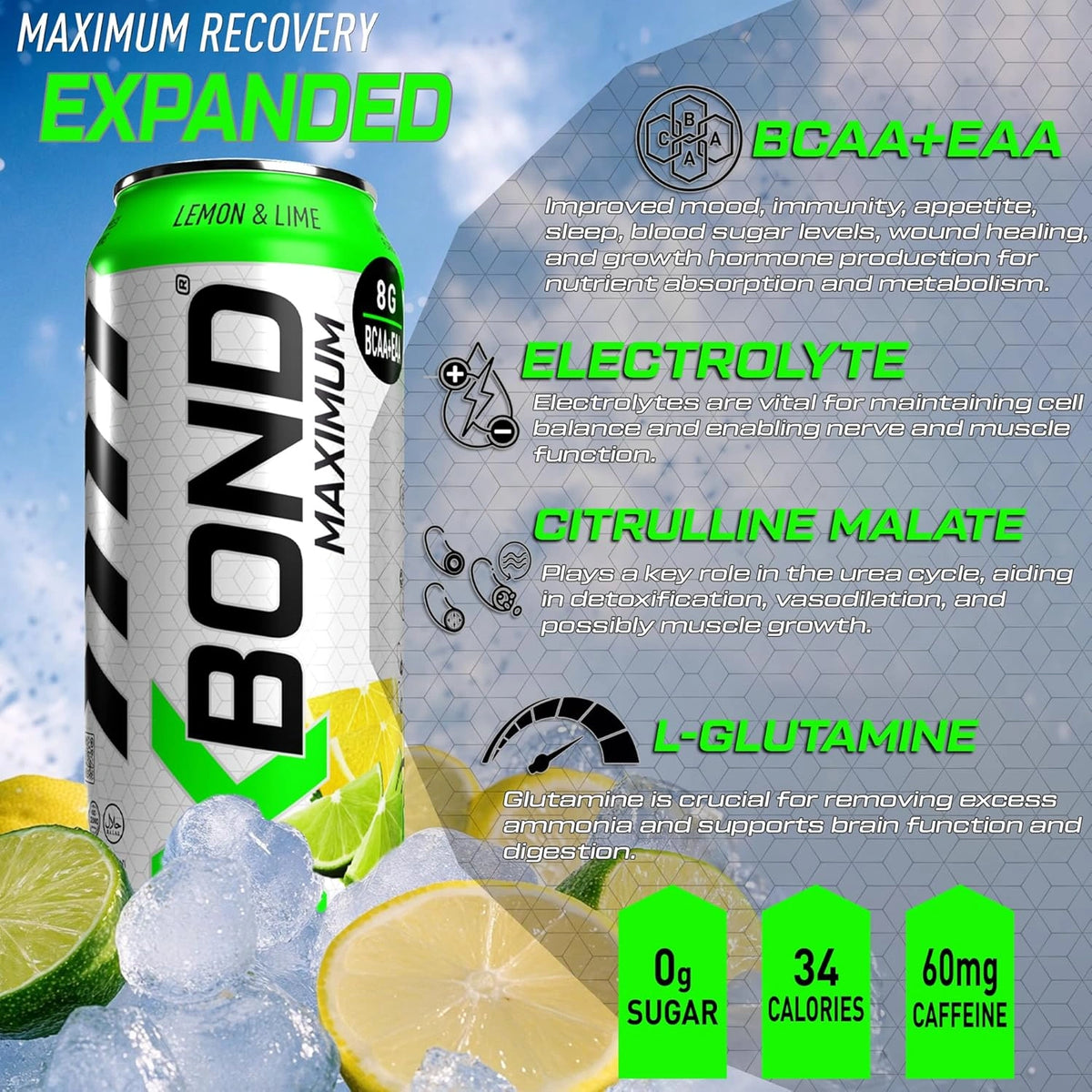 XBOND Drink BCAA+EAA Lemon & Lime - photo 6