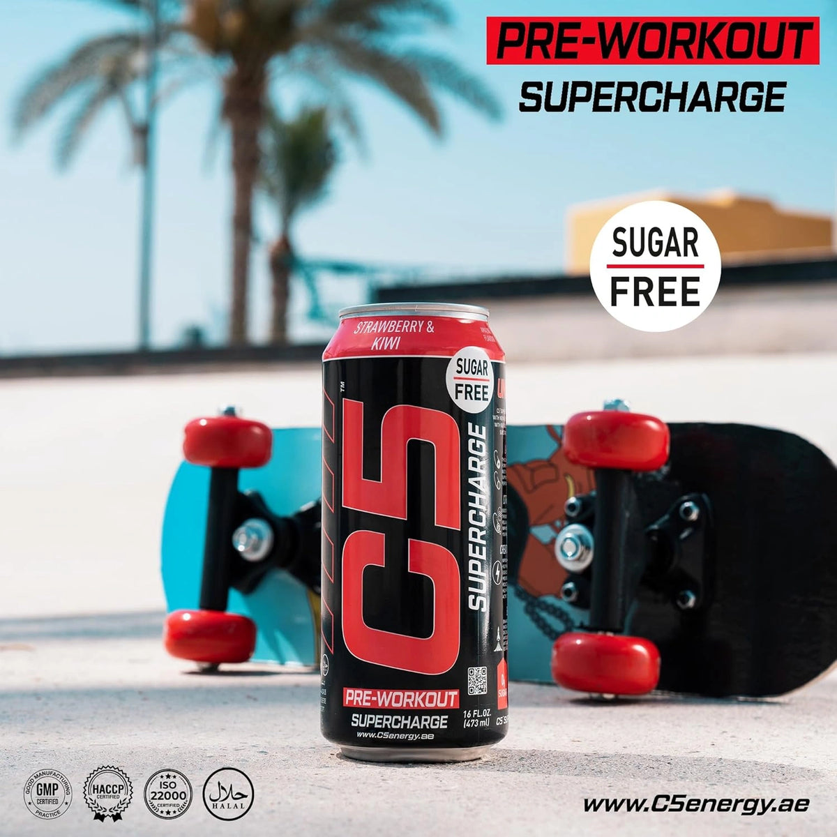 C5 Drink Supercharge Strawberry & Kiwi Pre Workout - photo 2