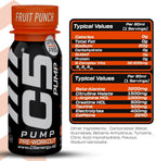 C5 PUMP Shot Pre-Workout, Caffeine-Free (Pack of 12, Fruit Punch) - photo 5