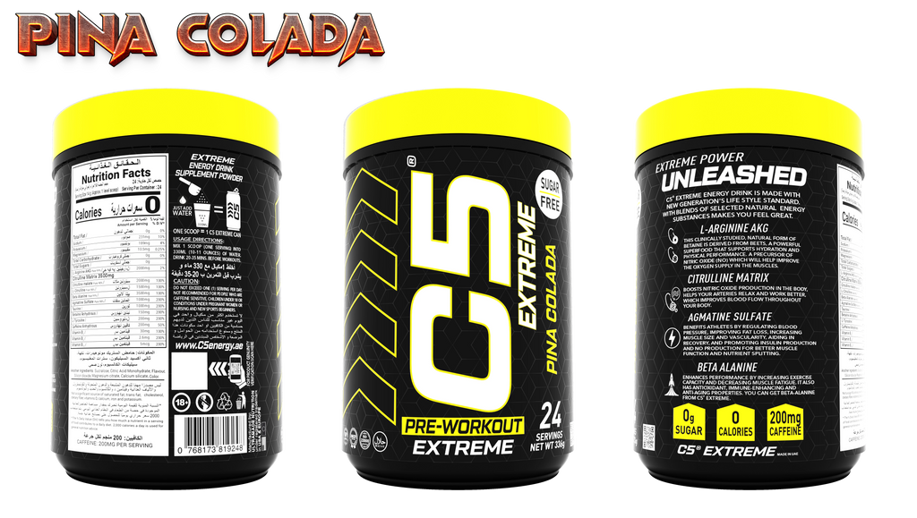 C5 Extreme Pre Workout Powder Pina Colada - photo 5