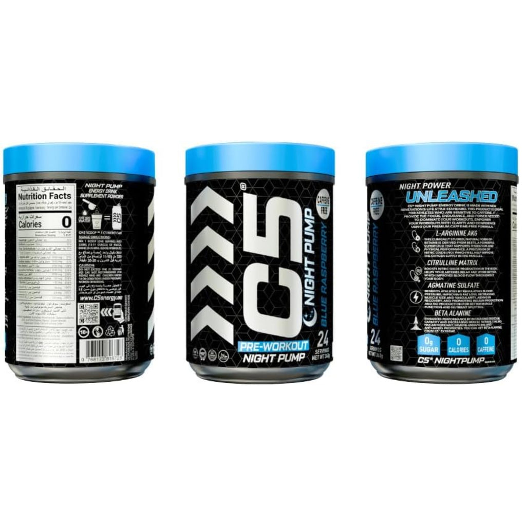 C5 Night Pump Pre Workout Powder Blue Raspberry - photo 5
