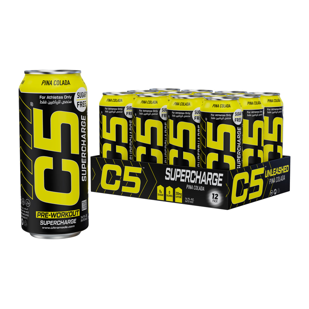C5 Drink Supercharge Pina Colada Pre Workout - Ultramade