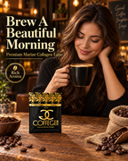 CoffeGen Latte Premium Marine Collagen Coffee - 12 x 15g Sachets (Pack of 12) - Ultramade