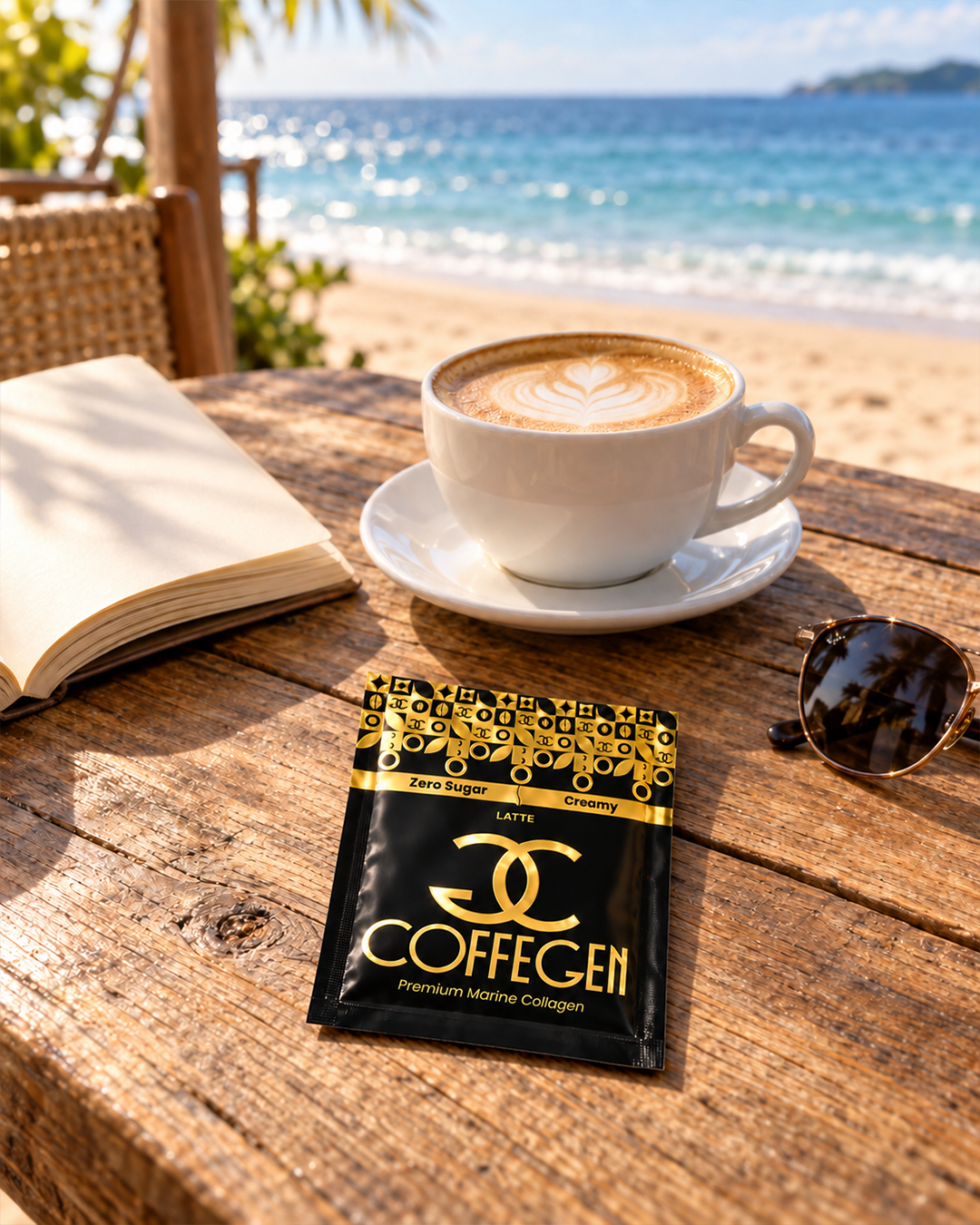 CoffeGen Latte Premium Marine Collagen Coffee - 12 x 15g Sachets - photo 5