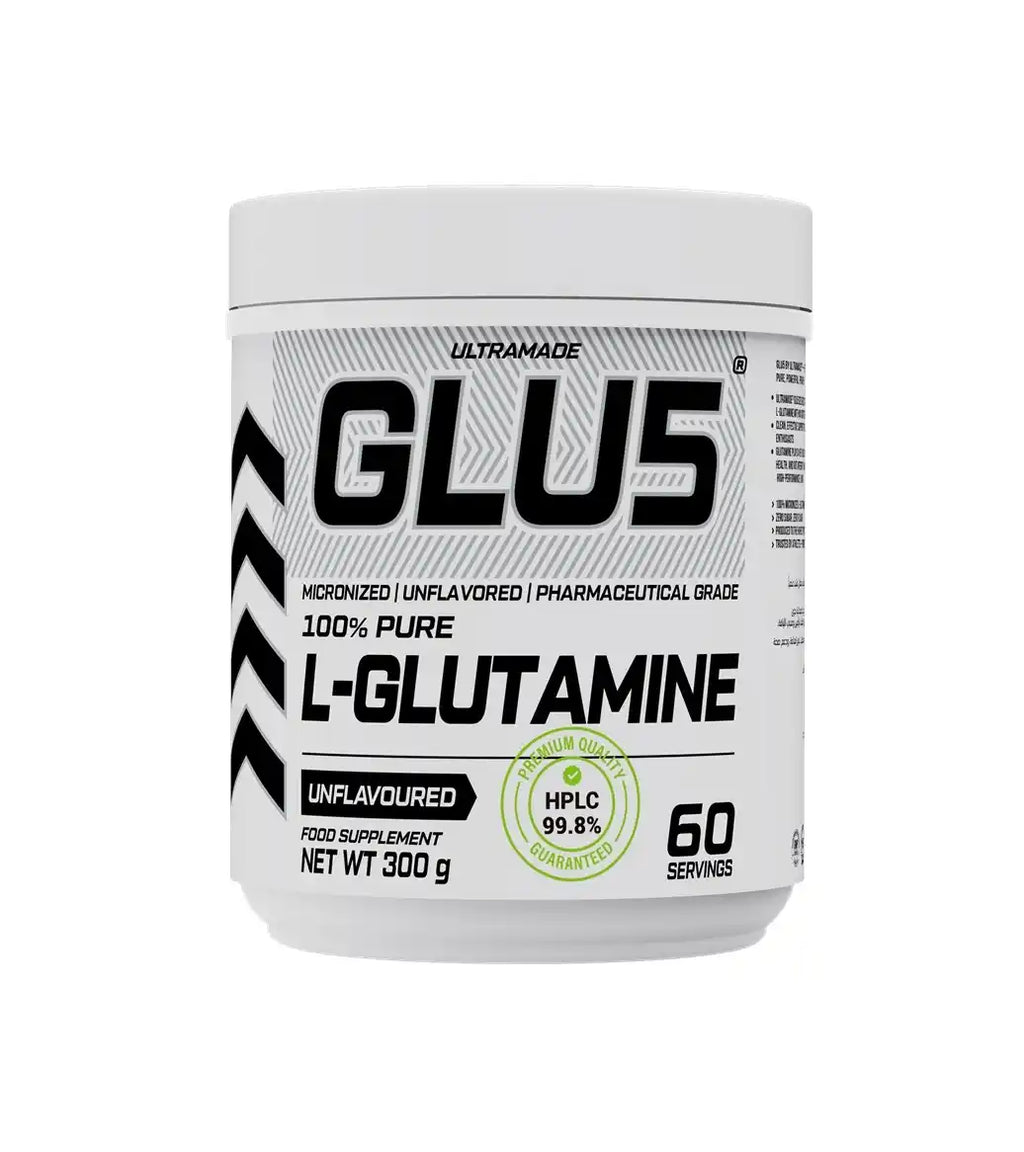 GLU5 L-Glutamine Powder 300g (60 Servings) - Ultramade