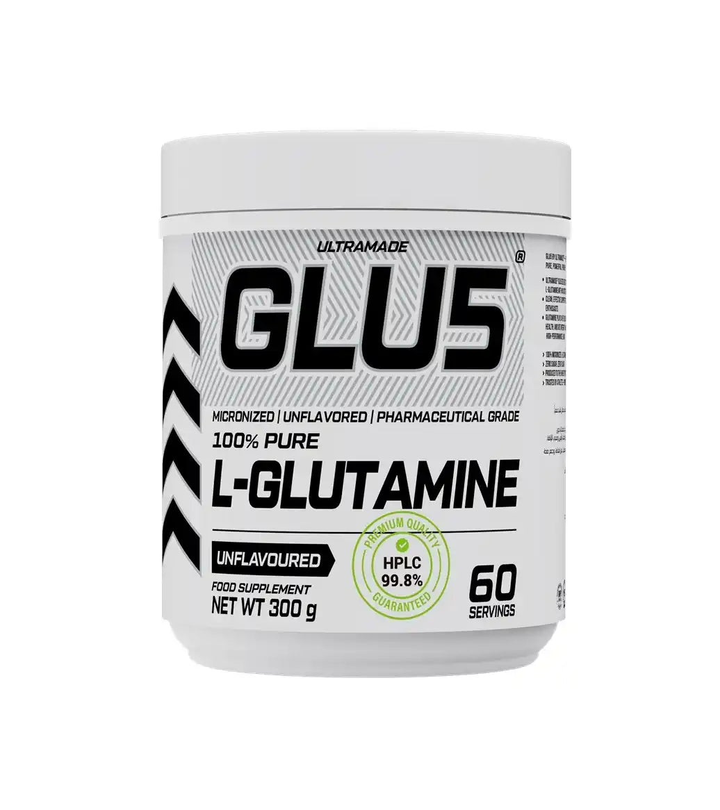 GLU5 L-Glutamine Powder 300g (60 Servings) - Ultramade