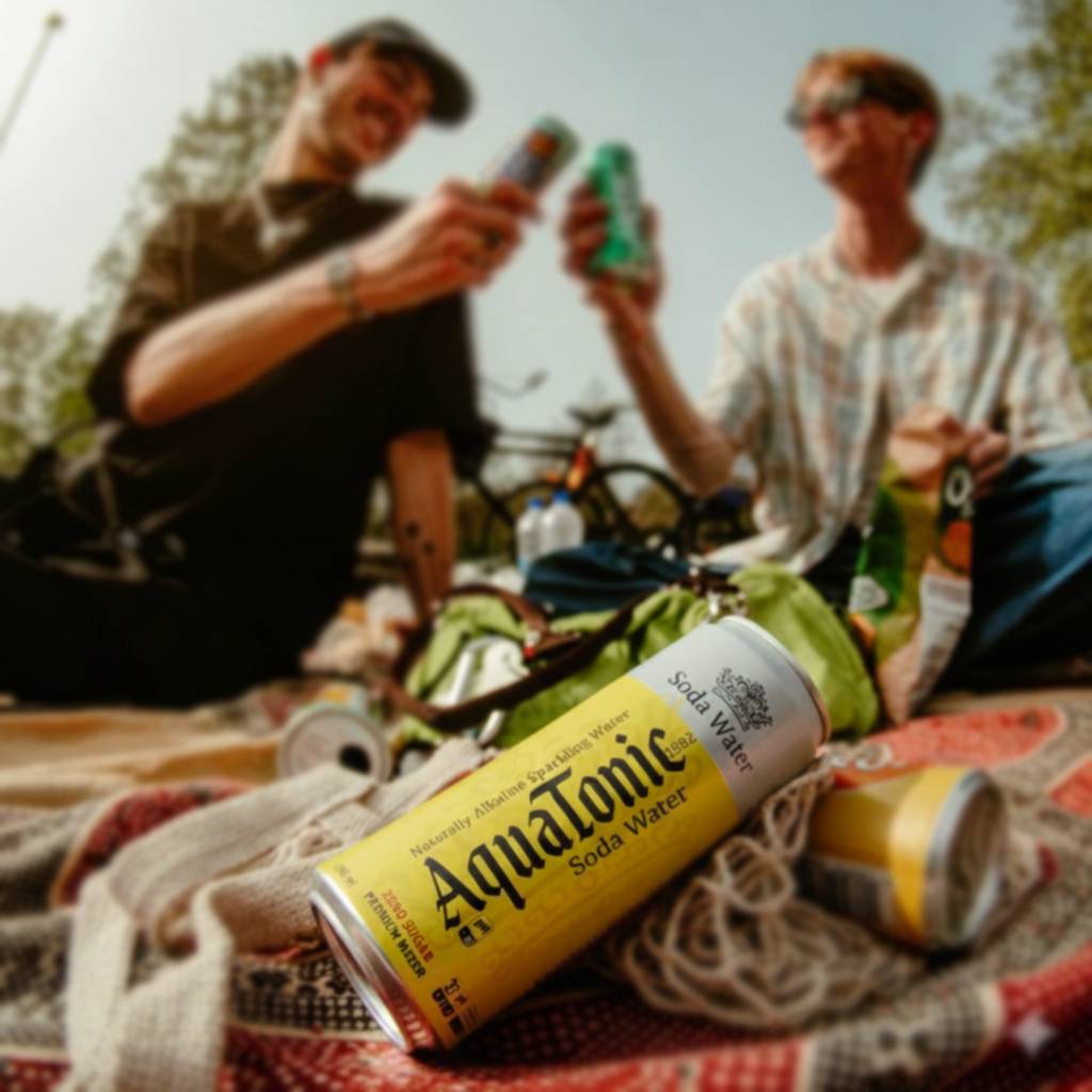 Aquatonic® Naturally Alkaline Soda Water – Zero Sugar Premium Mixer, 355ml Slim Can - photo 3