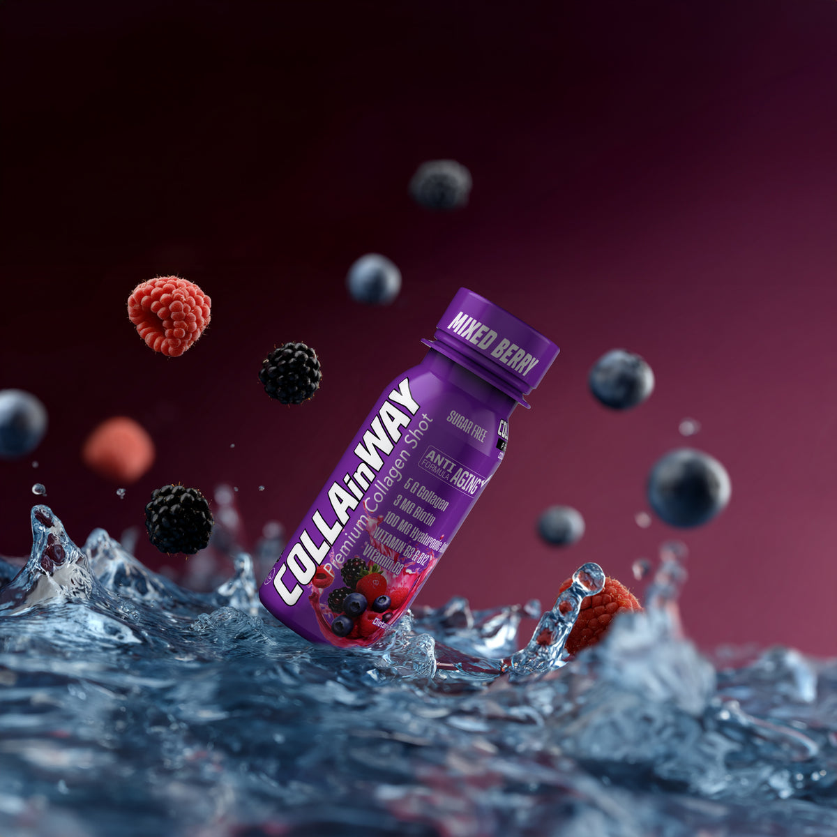 COLLAinWAY Premium Collagen Shot - Mixed Berry – 5000mg - photo 2