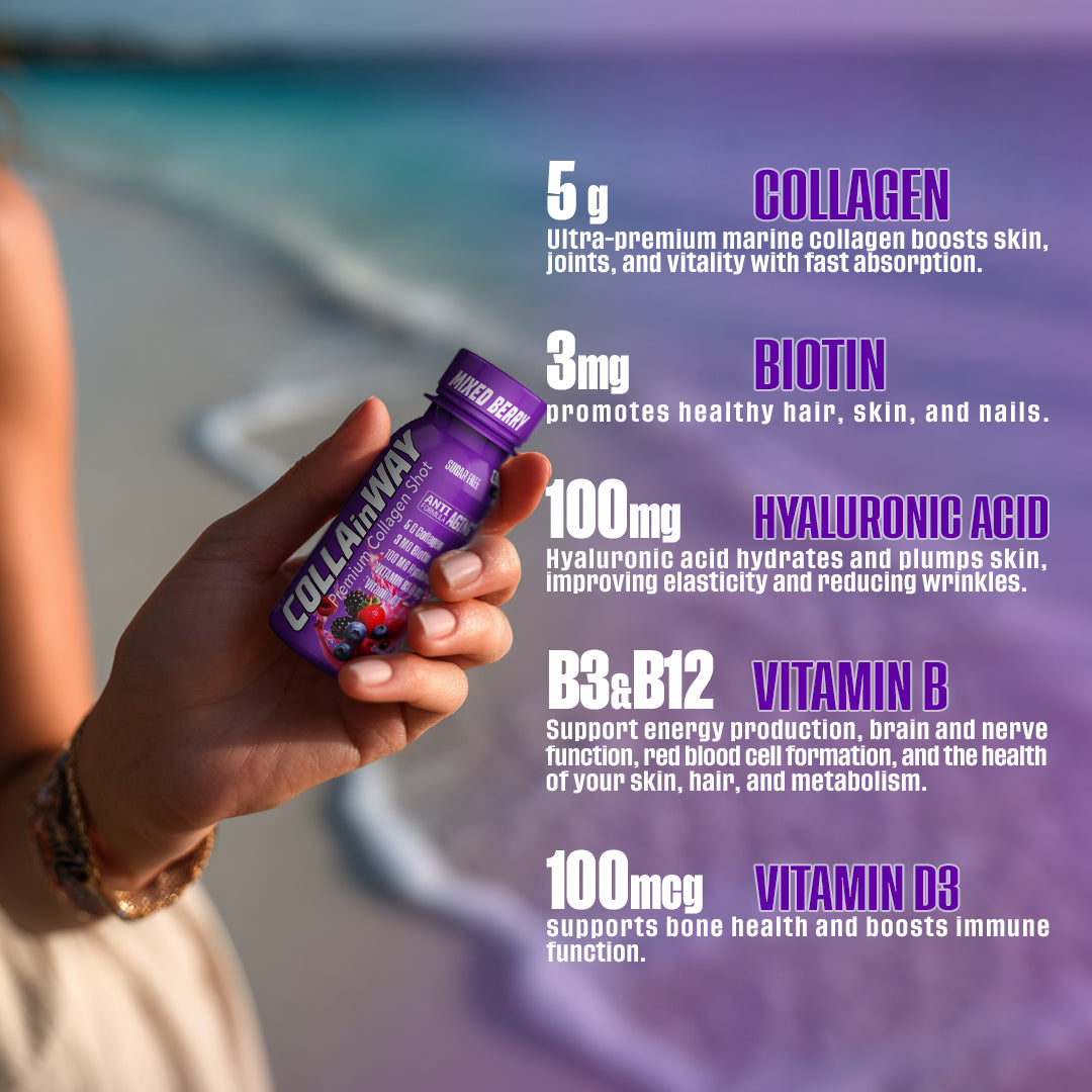 COLLAinWAY Premium Collagen Shot - Mixed Berry – 5000mg - photo 3