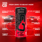 C5 Turbo Pre-Workout Drink – Sour Cherry – 355 ml | 200 mg Caffeine - photo 2